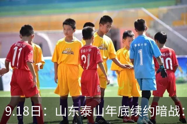 9.18日：山东泰山年底续约暗战：李源一降薪短约遭拒或自由身，高准翼陈蒲卡谈判，国脚命运两